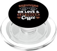 Surviving On Love And Leftover Coffee Twin Mom PopSockets PopGrip for MagSafe