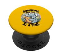 Surviving One Nap at a Time - Cute Sleepy Koala PopSockets Adhesive PopGrip