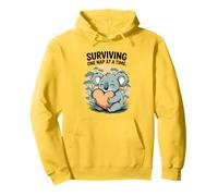 Surviving One Nap at a Time - Cute Sleepy Koala Pullover Hoodie