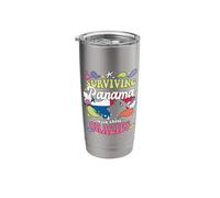 Surviving Panama with These Crazies Panama Stainless Steel Insulated Tumbler