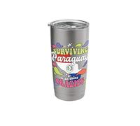 Surviving Paraguay with These Crazies Paraguay Stainless Steel Insulated Tumbler