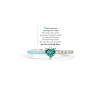 Surviving Ptsd Heart-Cut Half Enamel Ring, S925 Sterling Teal Heart Self-Love Rings, As A Reminder To Let Go Of Past Pains And Embrace A Brighter Future, Jewelry Gifts for Women (8)