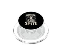 Surviving Purely Out Of Spite Bear PopSockets PopGrip for MagSafe