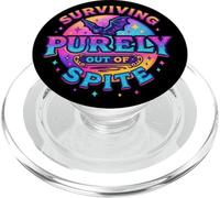 Surviving Purely Out Of Spite Cosmic Bat PopSockets PopGrip for MagSafe