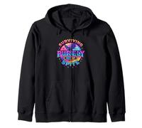 Surviving Purely Out Of Spite Cosmic Bat Zip Hoodie