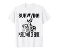 Surviving Purely Out Of Spite Existential Dread Gen Z Funny T-Shirt
