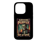 Surviving Purely Out Of Spite Zombie Prepper Case for iPhone 14 Pro