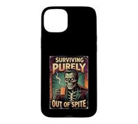 Surviving Purely Out Of Spite Zombie Prepper Case for iPhone 15 Plus