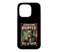 Surviving Purely Out Of Spite Zombie Prepper Case for iPhone 15 Pro