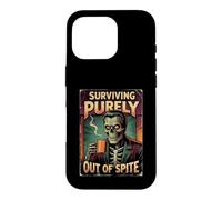 Surviving Purely Out Of Spite Zombie Prepper Case for iPhone 16 Pro