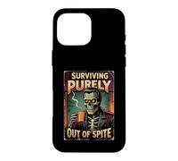 Surviving Purely Out Of Spite Zombie Prepper Case for iPhone 16 Pro Max
