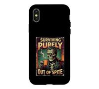 Surviving Purely Out Of Spite Zombie Prepper Case for iPhone X/XS