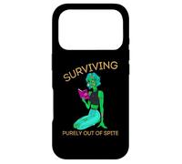 Surviving Purely Out Of Spite Zombie Reading Brains Book Case for iPhone 17 Pro