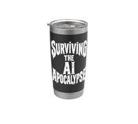 Surviving the AI Apocalypse Programmer Coder Stainless Steel Insulated Tumbler