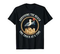 Surviving The Beach One Snack At A Time Humor T-Shirt