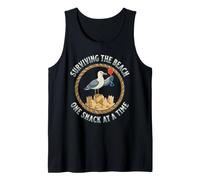 Surviving The Beach One Snack At A Time Humor Tank Top