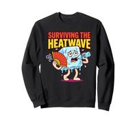 Surviving The Heatwave Hot Summer Heat Humor Funny Sweatshirt
