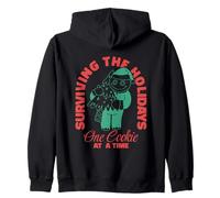 Surviving The Holidays One Cookie At A Time Zip Hoodie