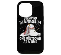 Surviving The Manager Life One Meltdown At a Time Funny Case for iPhone 13 Pro
