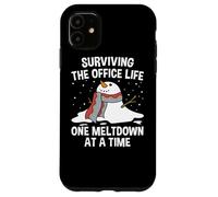 Surviving The Office Life One Meltdown At a Time Funny Case for iPhone 11
