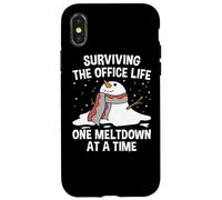 Surviving The Office Life One Meltdown At a Time Funny Case for iPhone X/XS