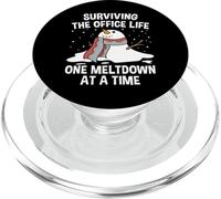 Surviving The Office Life One Meltdown At a Time Funny PopSockets PopGrip for MagSafe