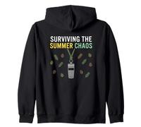 Surviving The Summer Chaos Camp Counselor Zip Hoodie