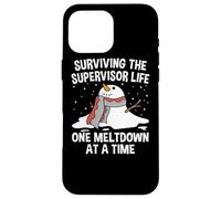 Surviving The Supervisor Life One Meltdown At a Time Funny Case for iPhone 16 Pro Max
