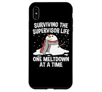 Surviving The Supervisor Life One Meltdown At a Time Funny Case for iPhone XS Max