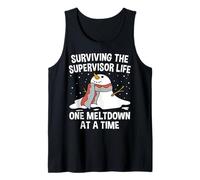 Surviving The Supervisor Life One Meltdown at a Time Funny Tank Top