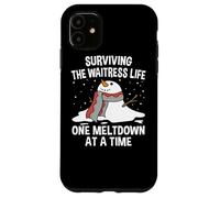 Surviving The Waitress Life One Meltdown At a Time Funny Case for iPhone 11