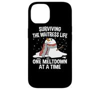 Surviving The Waitress Life One Meltdown At a Time Funny Case for iPhone 14