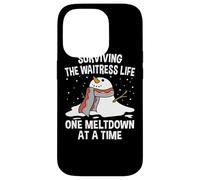 Surviving The Waitress Life One Meltdown At a Time Funny Case for iPhone 14 Pro