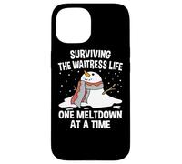 Surviving The Waitress Life One Meltdown At a Time Funny Case for iPhone 15