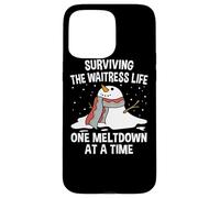 Surviving The Waitress Life One Meltdown At a Time Funny Case for iPhone 15 Pro Max
