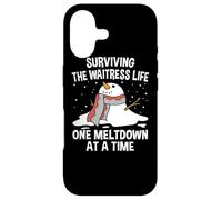 Surviving The Waitress Life One Meltdown At a Time Funny Case for iPhone 17