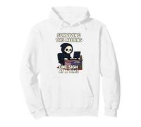 Surviving This Meeting One Sigh At A Time Grim Reaper Pullover Hoodie