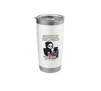 Surviving This Meeting One Sigh At A Time Grim Reaper Stainless Steel Insulated Tumbler