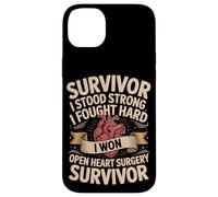 Survivor I Stood Strong I Fought Hard I Won Open Heart Case for iPhone 14 Plus