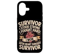 Survivor I Stood Strong I Fought Hard I Won Open Heart Case for iPhone 17