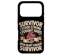 Survivor I Stood Strong I Fought Hard I Won Open Heart Case for iPhone 17 Pro