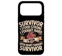 Survivor I Stood Strong I Fought Hard I Won Open Heart Case for iPhone 17 Pro Max