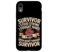 Survivor I Stood Strong I Fought Hard I Won Open Heart Case for iPhone XR