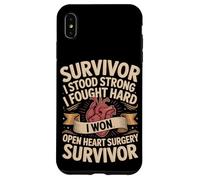 Survivor I Stood Strong I Fought Hard I Won Open Heart Case for iPhone XS Max