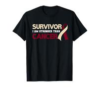Survivor I'm Stronger Than Oral Head & Neck Cancer Survivor T-Shirt
