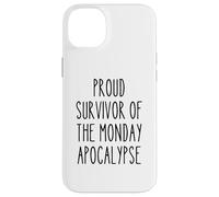 Survivor Monday Apocalypse Work Week Office Secret Santa Case for iPhone 14 Plus