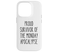Survivor Monday Apocalypse Work Week Office Secret Santa Case for iPhone 14 Pro