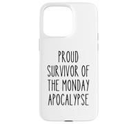 Survivor Monday Apocalypse Work Week Office Secret Santa Case for iPhone 15 Pro Max