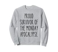 Survivor Monday Apocalypse Work Week Office Secret Santa Sweatshirt