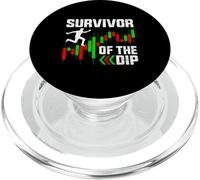Survivor of The Dip Market Forex Crypto Stock Trader Gift PopSockets PopGrip for MagSafe